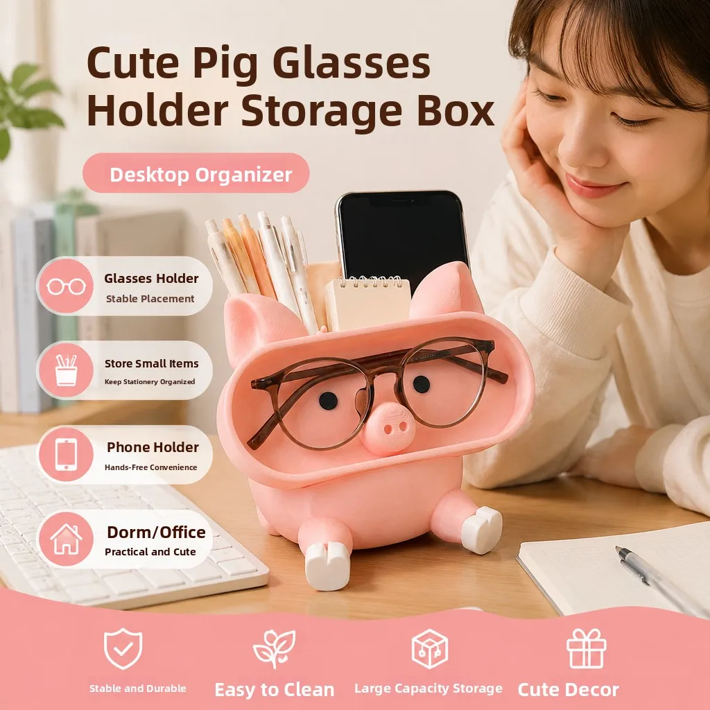 suporte-de-Oculos-em-forma-de-porquinho-caixa-de-armazenamento-organizador-de-mesa-suporte-para-celular-acessorios-de-dec