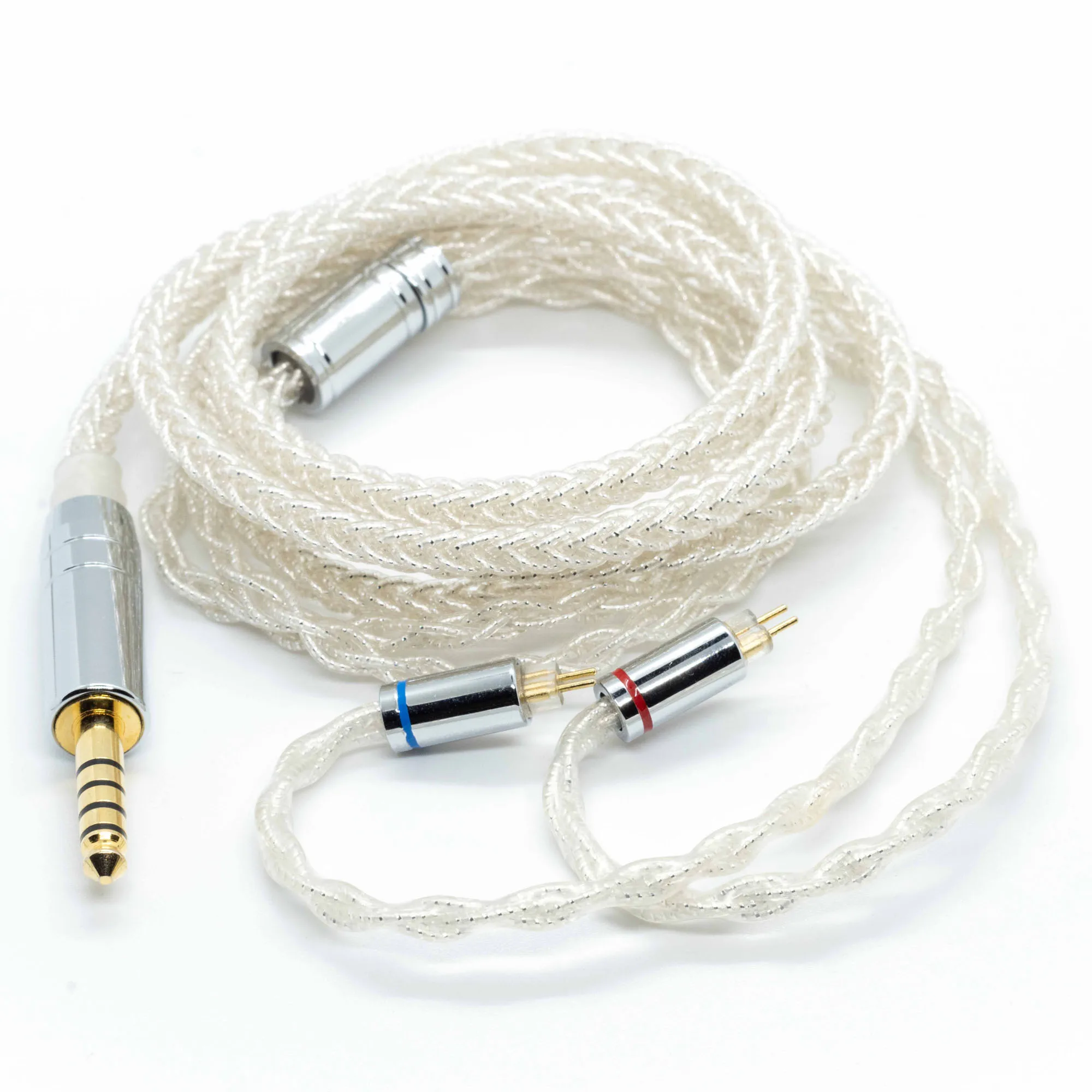 Butfast 8 الأساسية الفضة مطلي Iem كابل الفضة احباط HiFi ترقية كابل MMCX/2Pin 0.78 مللي متر سماعة كابل 2.5 مللي متر/3.5 مللي متر/4.4 مللي متر