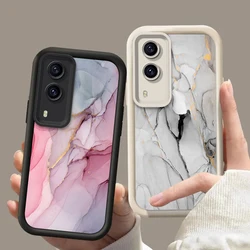 Marble Silicone Phone Case For VIVO Y77 Y75 Y93 Y97 Y91 Y81 Y95 Y90 Y89 Y28 Y27 Y83 Y36 Y78 Y36 Y55 Y52 Y72 4G 5G Luxury Cover