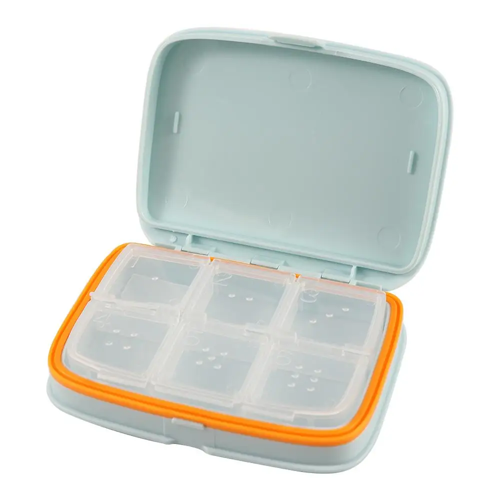 Convenient Weekly Medicine Organizer Case Candy Box 4/6 Grid Pill Case 7 day Pill Box Medicine Tablet Dispenser Storage Box