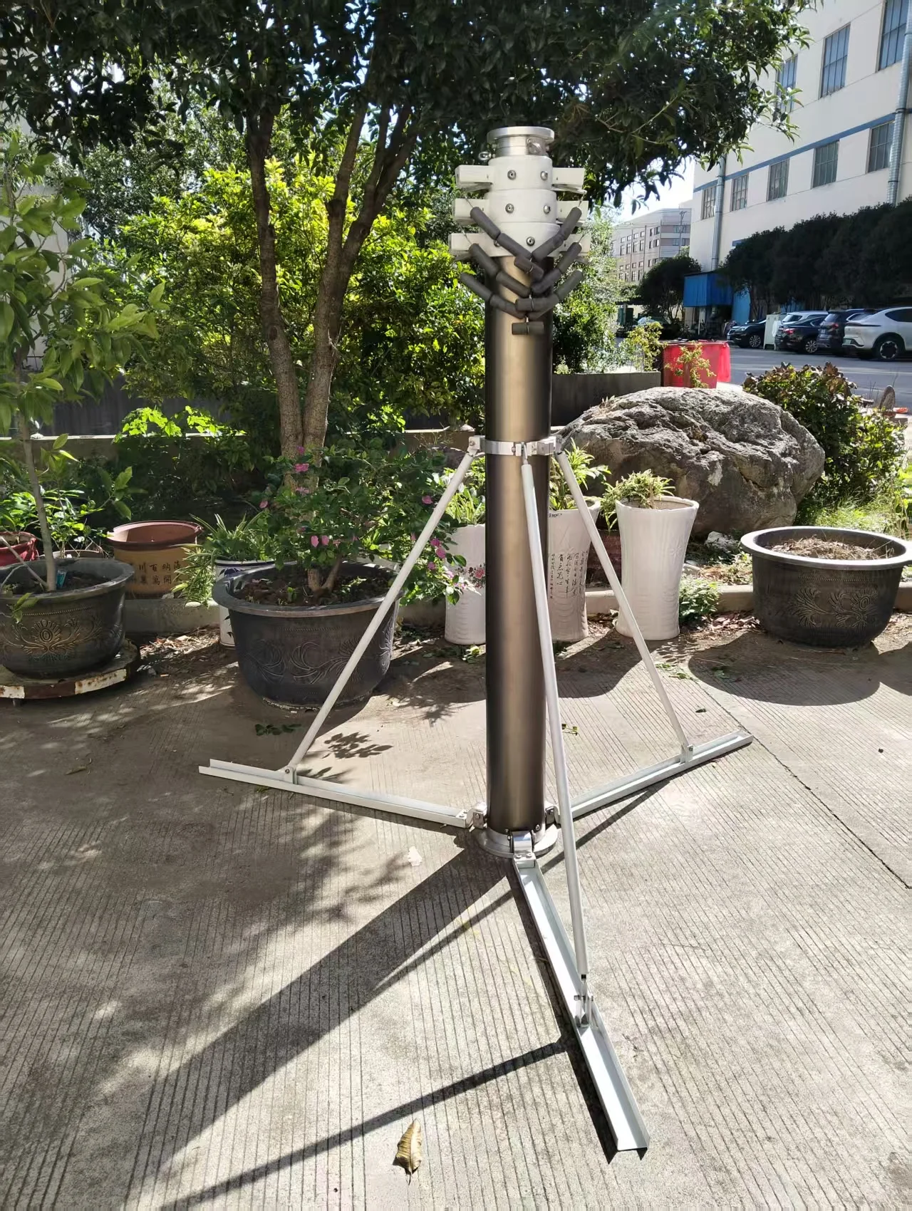 

3 Meters 5m 6m 7m Mobile CCTV Sports Video Camera Communication Aluminum Tripod Portable Telescopic Mast