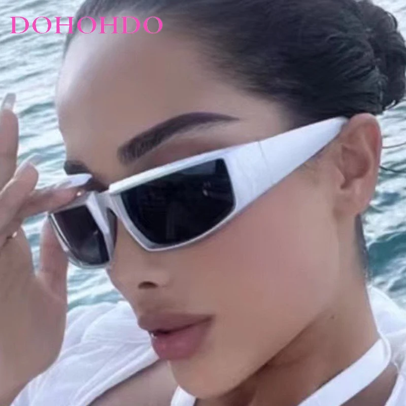 

Retro Hip-hop Punk Y2K Cycling Women's Sunglasses Luxury Design Trendy Men Sunglass Outdoor Drive Hiking Windproof Goggles UV400