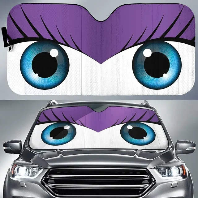 New Cartoon Big Eyes Car Sunshade Car Windshield Automotive Accessories Car Protection Window Sunshade Screen Decoration