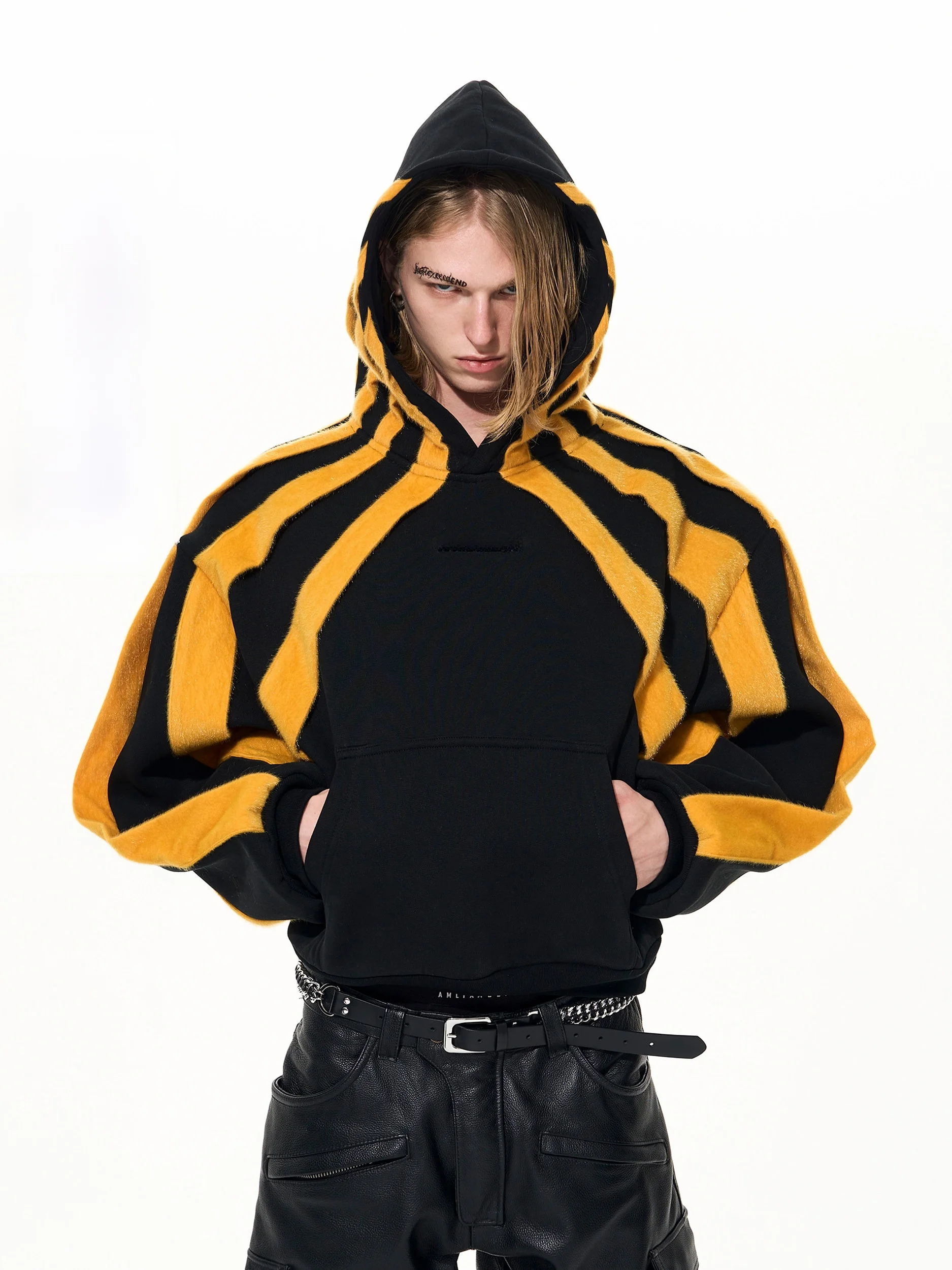 

Утепленная мужская толстовка с капюшоном, серебристая, на меховой подкладке из искусственного меха, осенне-зимняя, теплая, повседневная, уличный стиль
