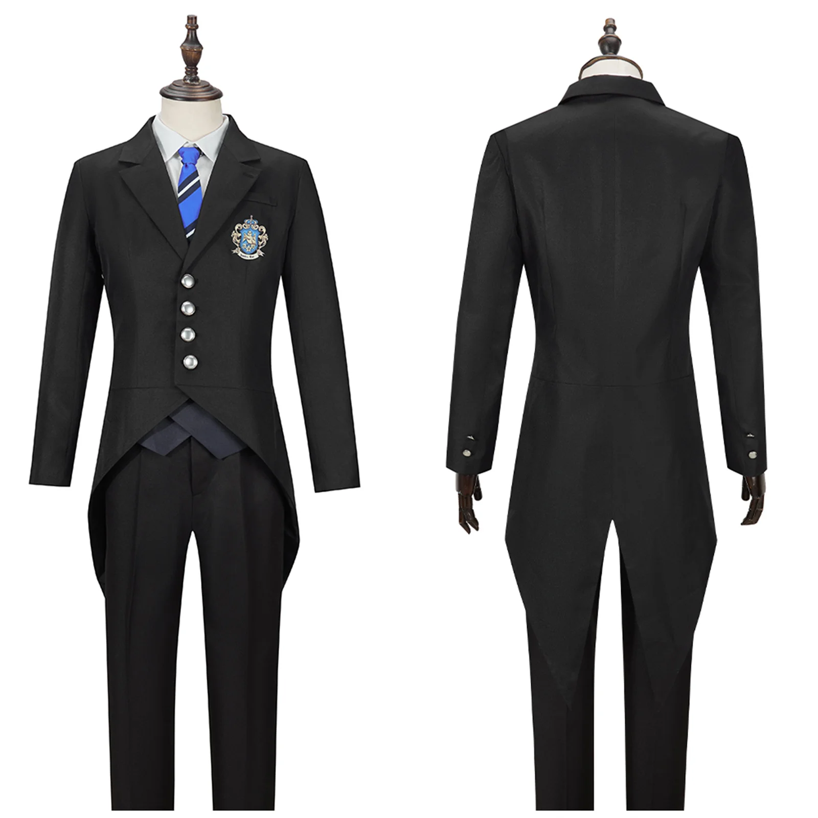 Anime Ciel Cosplay fantasia para homens e meninos, Halloween, Natal, Festa, Conjunto completo