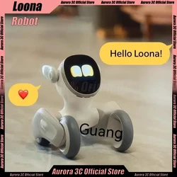 LOONA Robot Dog Intelligent Companion Pet Machine Dog Emotional AI Smart Dialogue Programming Electronic Toy For Children Gifts