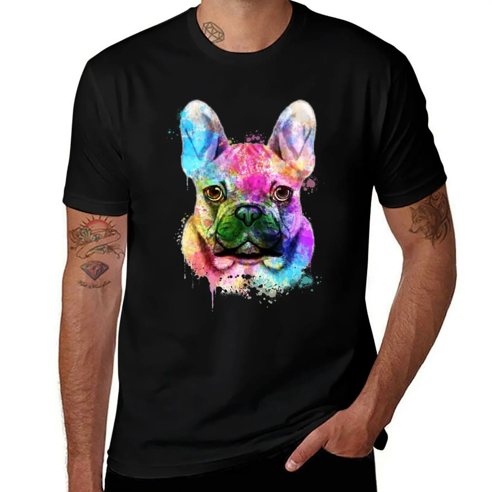 

French Bulldog Watercolor, French Painting, Portrait, art, illustration T-Shirt