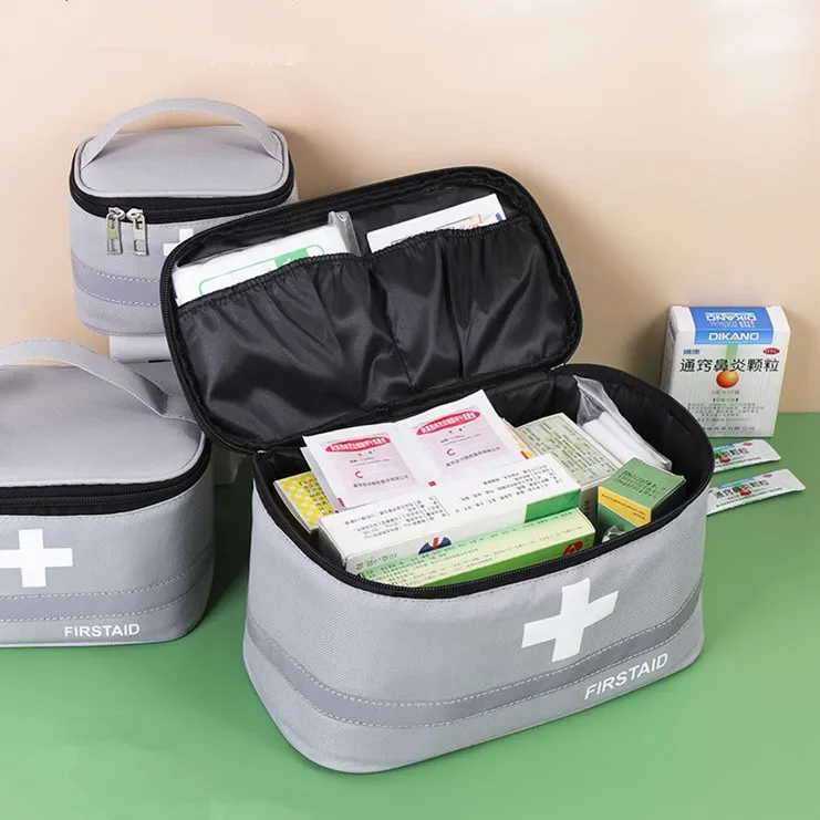Practical Medicine Storage Bag Household Necessary Medical Emergency Item Organize Travel Sports Camping Outdoor First Aid Kit