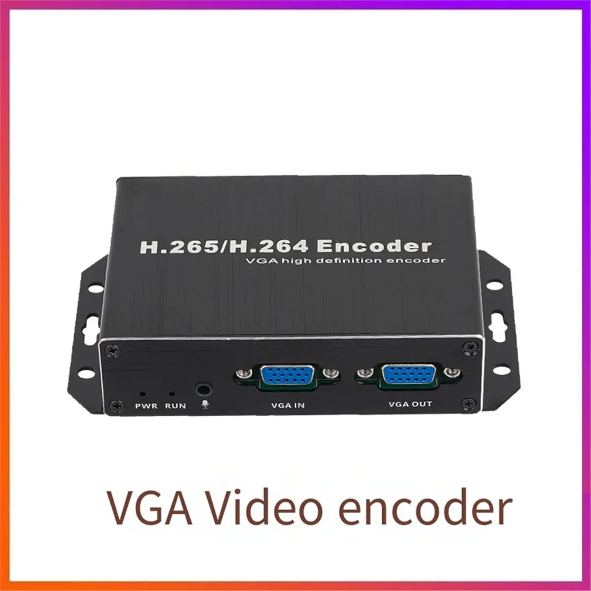 618 Mega Sale VGA to IP Audio Video Encoder H.265 H.264 Streaming RTMP HLS UDP SRT RTSP HTTP CATV IPTV VGA LOOP OUT