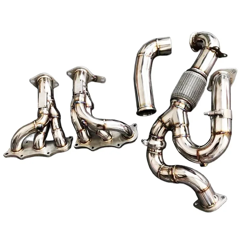 The first section of plantain Stainless Steel manifold For LOTUS Evora 3.5 GT410 2017-2019 Exhaust Downpipes Performanc