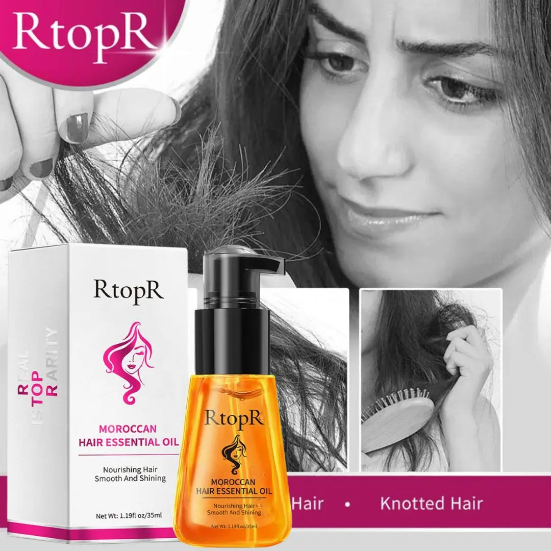 Moroccan Hair Oil Nourishing Repair Damaged Hair Improve Split Hair Rough Remove Greasy Treatment Hair Care Argan Hair Oil