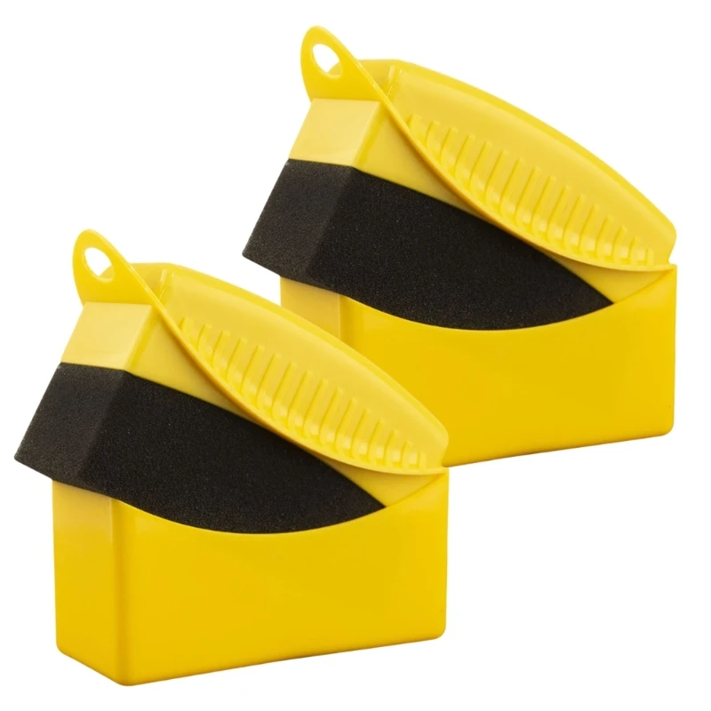 Tire Cleaner Applicator Pads 2pcs, Wheel Dressing Tools, Reusable Tire Dressing Applicator Pad Brush for Auto Dropship