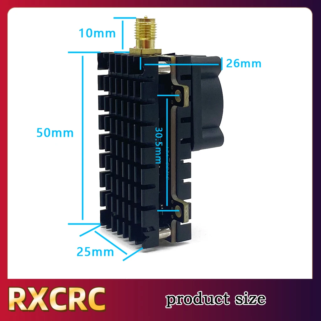 RXCRC 5.8G 48CH 2WFPV 고정 WingDrone용 OSD PWM 및 과열 보호 기능을 갖춘 고출력 VTX 이미지 비디오 송신기