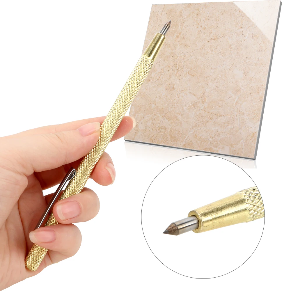 Hand Tool Engraving Pen Scriber Pen Alloy Lettering Pen Portable Tungsten Carbide Tip For Glass Ceramic Metal Carving