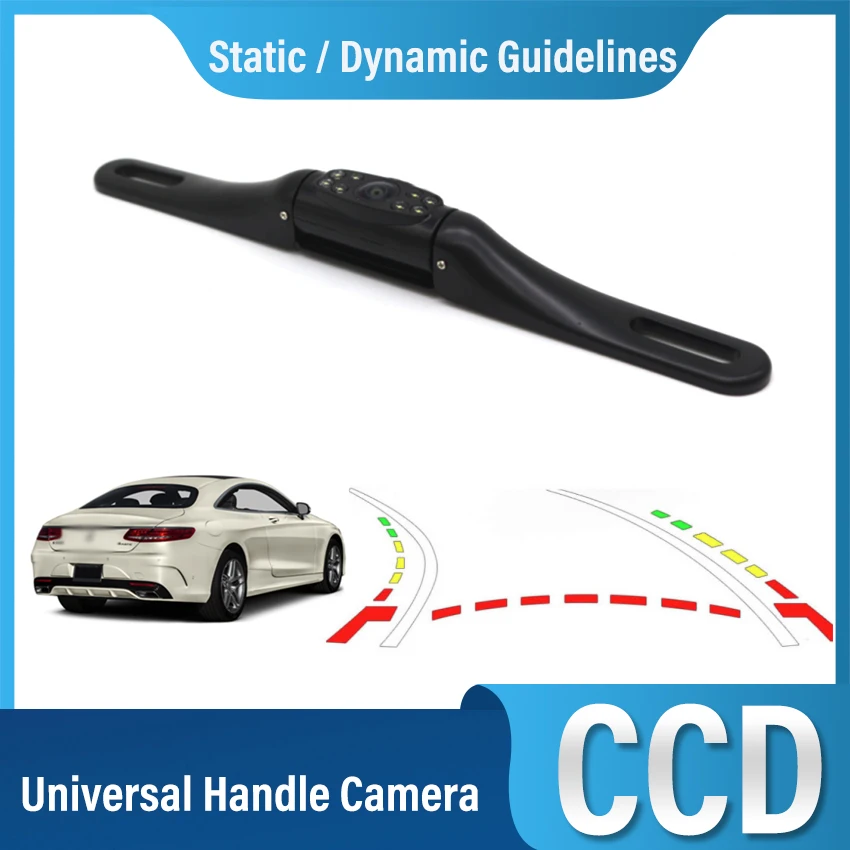 

Автомобильная камера заднего вида, водонепроницаемая камера заднего вида с углом обзора 140 градусов и функцией ночного видения, резервная парковочная камера HD CCD, Автомобильная камера заднего вида