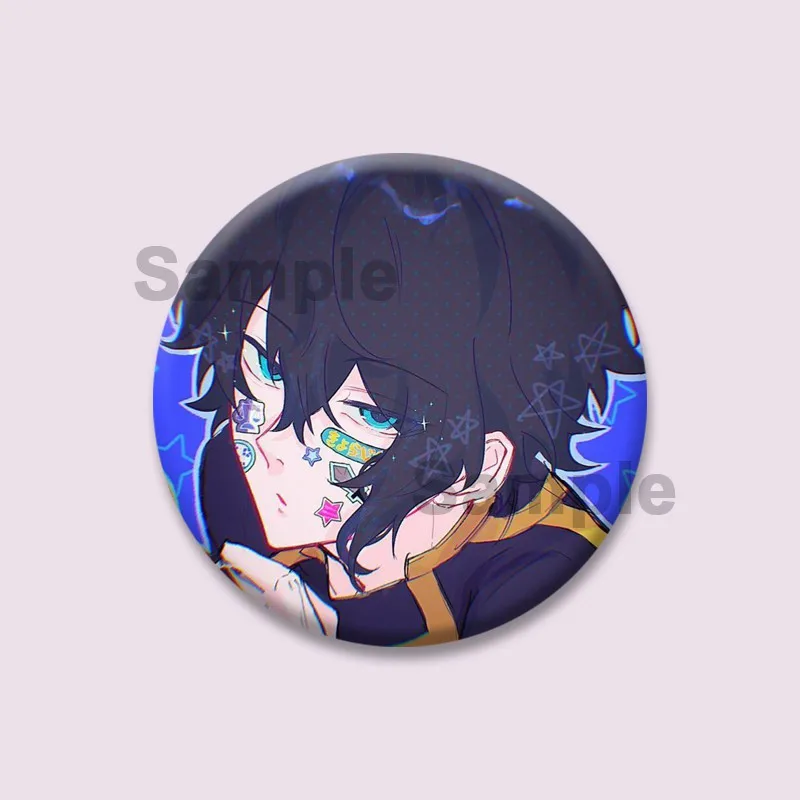 Blue Lock Anime Icons Round Enamel Pin Tinplate Snap-in Brooches for Backpack Clothes Creative Cartoon Figure Yoichi Badge Gifts #5