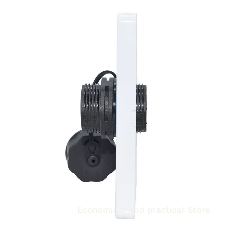 

RJ45 Network Waterproof Connector IP68 Shielded Cat6A Gigabit Network Socket Panel Joint For Automated Communication Equipment