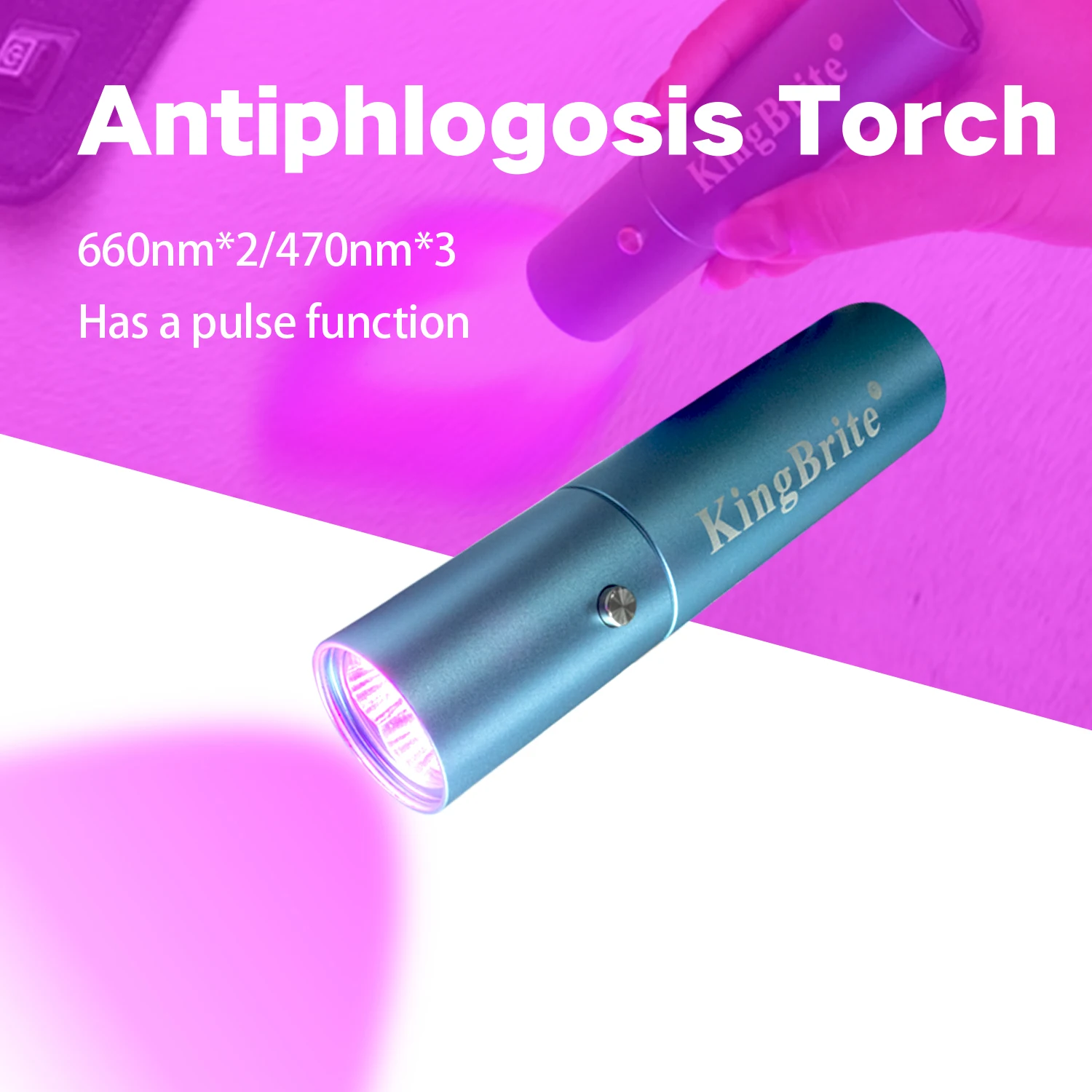 ไฟฉาย LED แบบชาร์จได้สำหรับการ - Red Light Therapy Torch 660Nm บทวิจารณ์และราคา