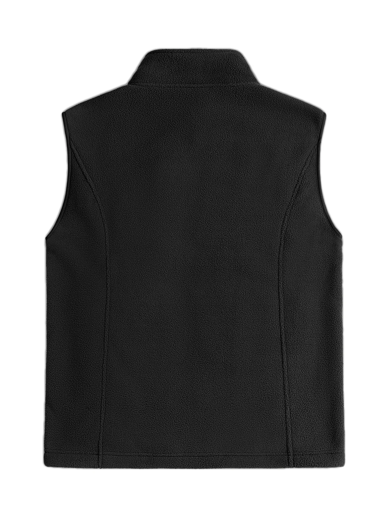 Herren Fleece-Gefütterte Warme Weste Stehkragen Polar Fleece Ärmellose Weste Mehrere Reißverschlusstaschen Winter Casual Außenweste – Detail 1