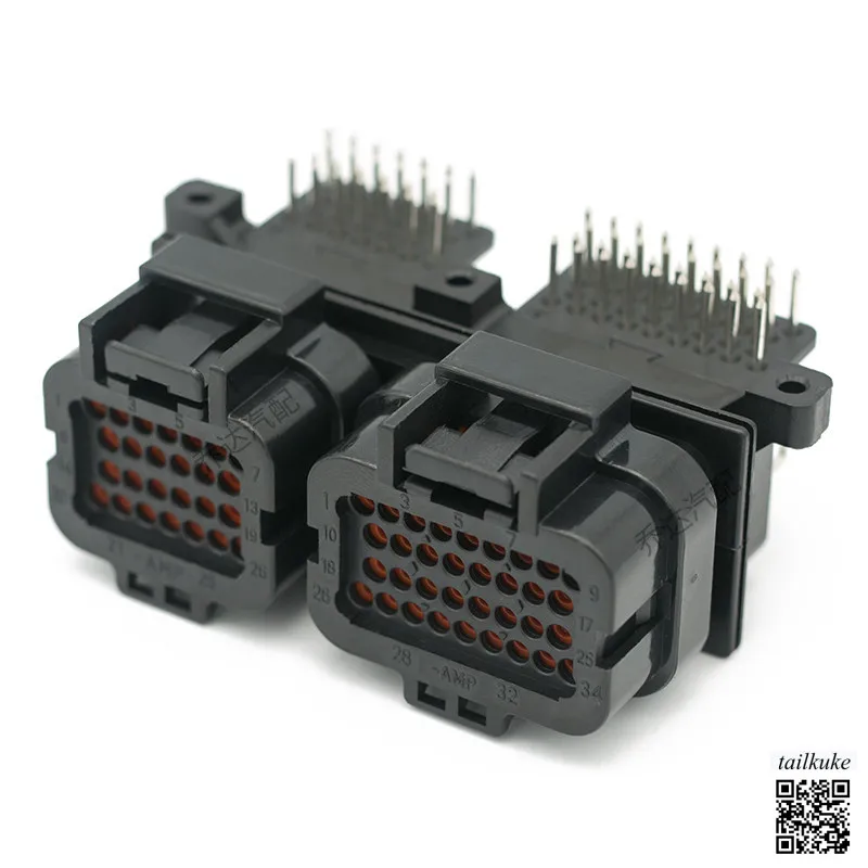 6437288-5 60P AMP Automotive Connector PCB Waterproof Wiring Harness Modification Plug 3-1437290-7
