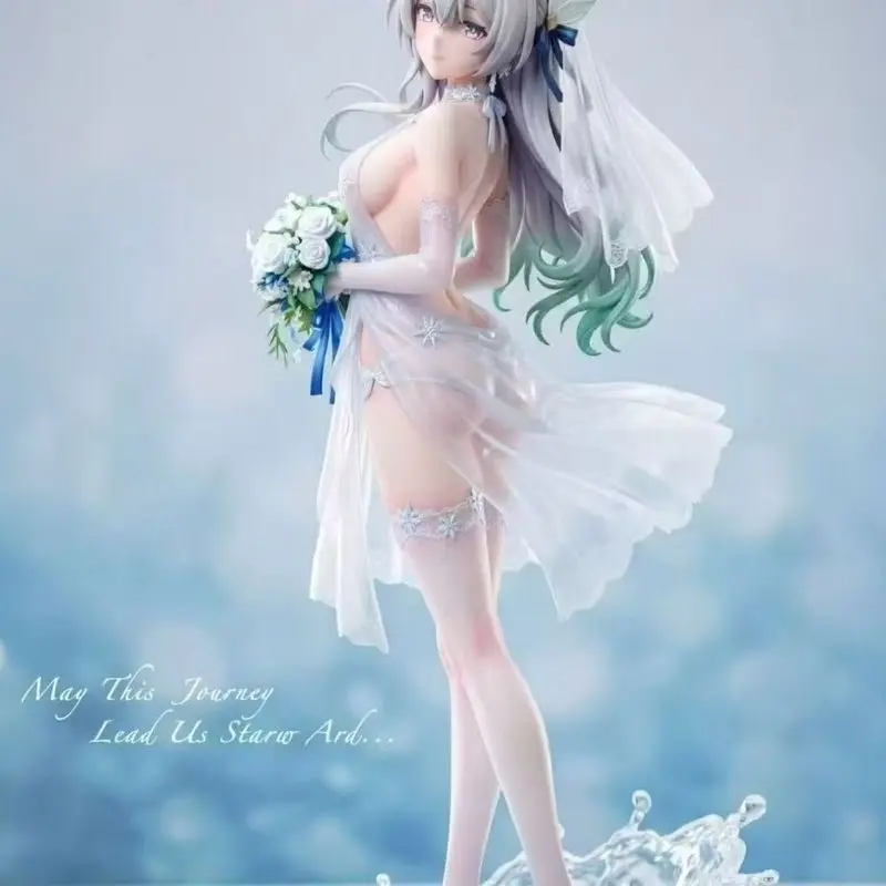 Anime Honkai Star Rail Firefly Wedding Dress Figure Statue Desktop Display Ornament Collectible Model For Home Decor