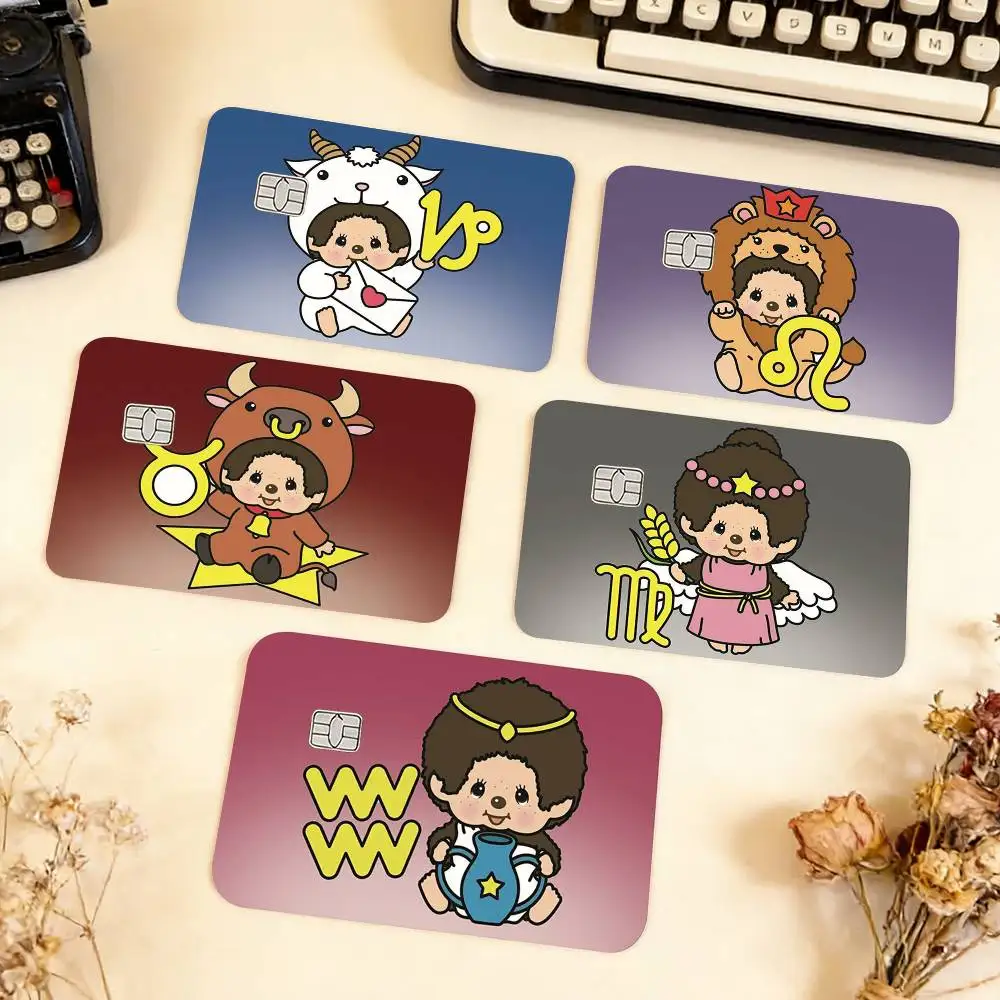 

Cute M-monchhichis-s Waterproof Film Skin Cover Credit Card Stickers Debit Front Bank Bus Pass