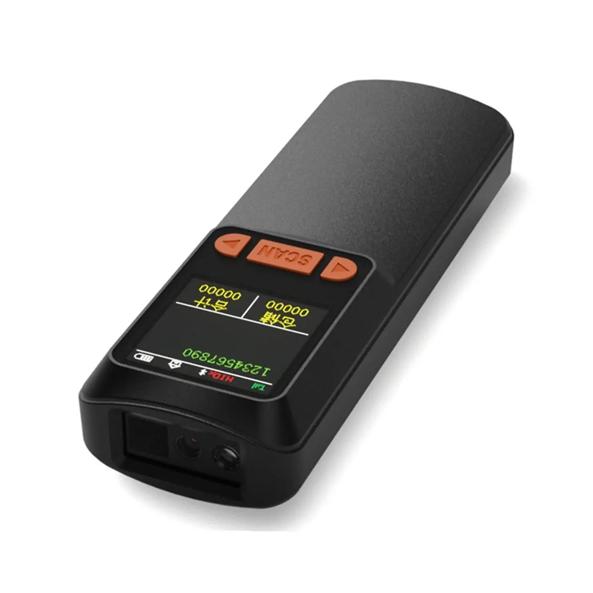 A72U Portable Wireless Barcode Scanner Bluetooth 2D QR 1D Bar Code Scanner with LCD Display for Smart Phone,Computer& POS