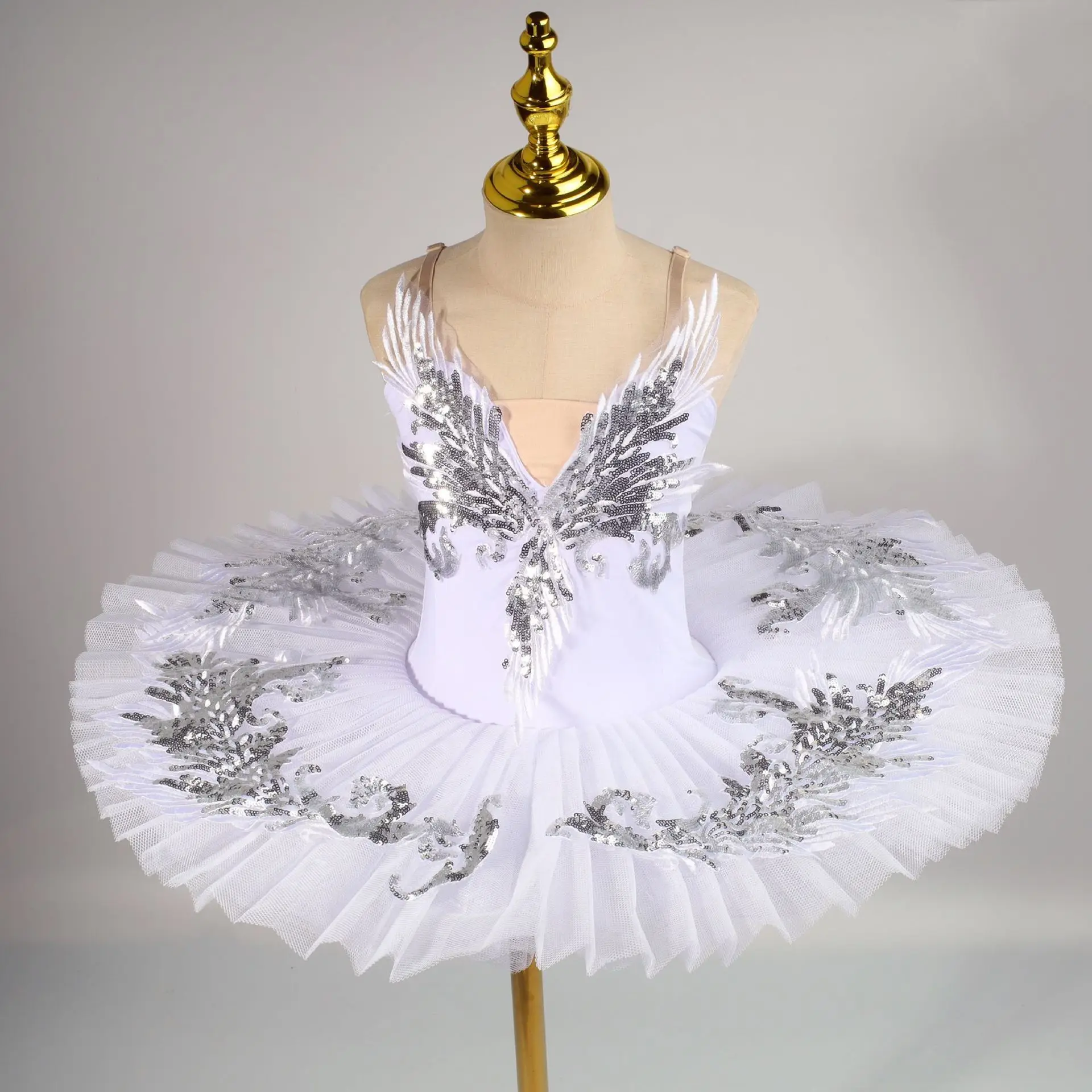 

Classic Professional Ballet Tutu Adult Kids White Swan Lake Ballet Costume Pancake Tutu Ballerina Party Dance Dress Girls Women