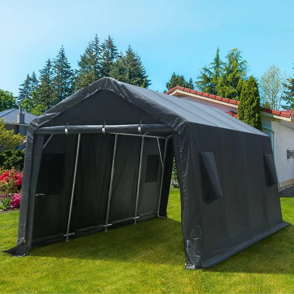 

10x20 ft Heavy Duty Carport Outdoor Patio Anti-Snow Portable Canopy Storage Shelter Shed,Canopy