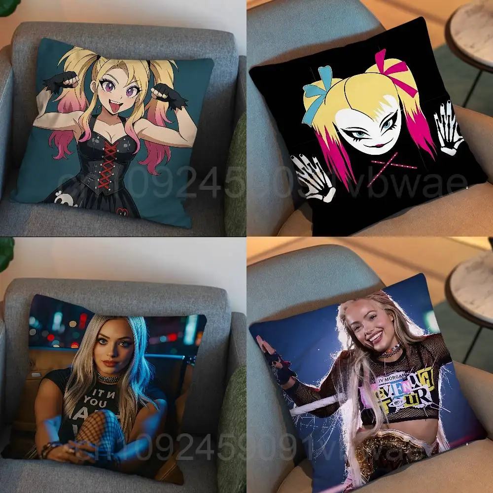 

Double ponytails Liv Morgan Pillow Case Office Cushions Suitable For Sofa Car Bedroom Decorative Cushion Cover