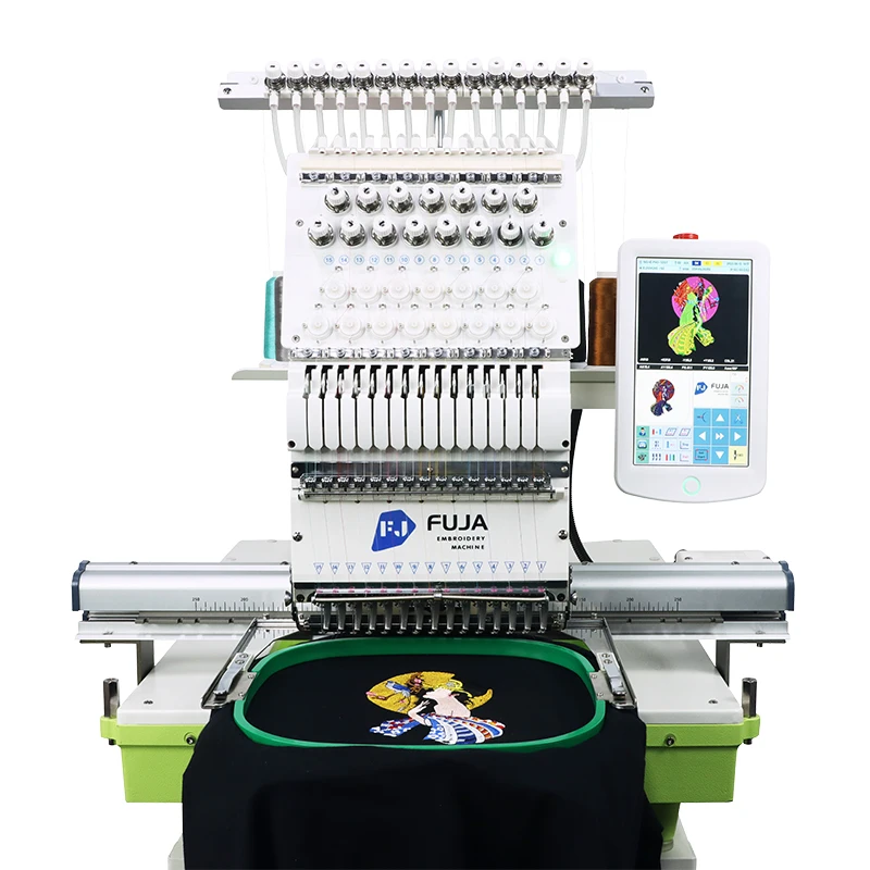 High Speed FJ-1501CS Computerized Embroidery Machines For Flat Logo Stitch