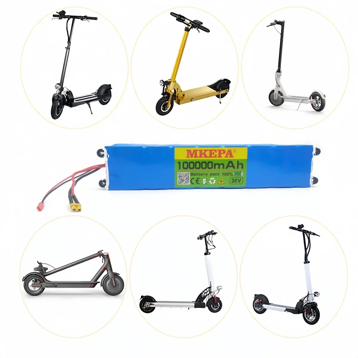 18650 10S3P 36V 100000mAh battery pack, suitable for 36V M365 electric scooters and 36V high-power electric scooters