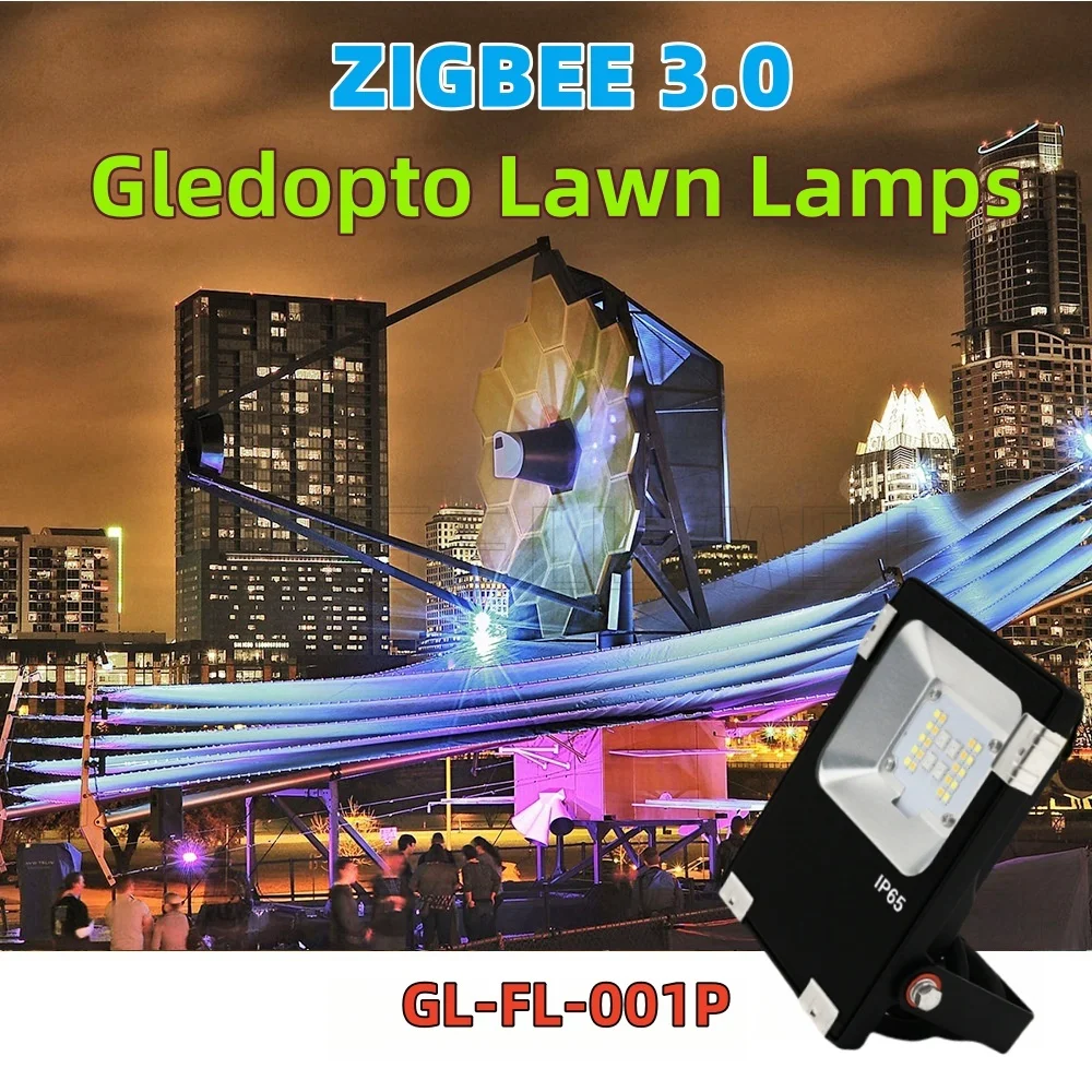 

Gledopto GL-FL-001P Zigbee3.0 DC/AC12V RGBCCT LED Floodlight Waterproof IP65 Suitable For Outdoor Park Garden Wedding Lawn Party