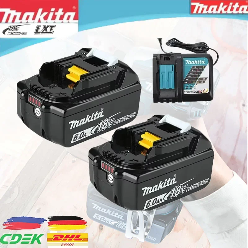 Makita 18V Battery Rechargeable Li-ion Lithium-ion Batteries Charger for BL1860B BL1850 BL1860 BL1830 BL1815 LXT400