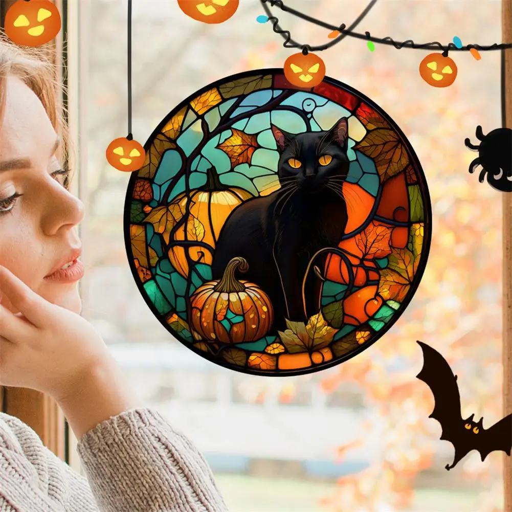 

Halloween Static PVC Window Glass Stickers Glue Free Decorative Film For Home Indoor Window Glass Door Wall Decor 25.4cm/10inch