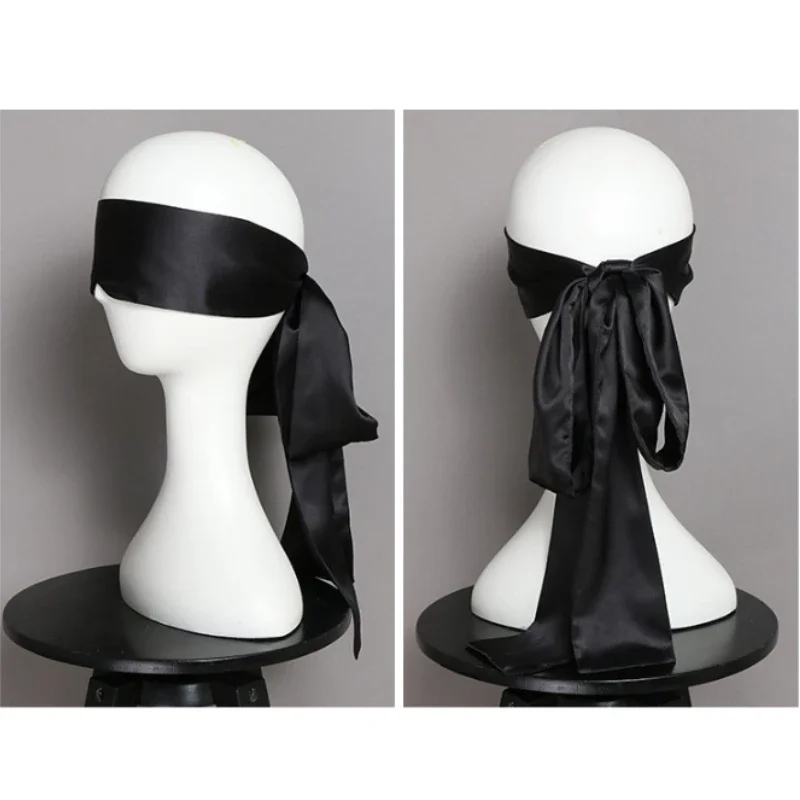 1PC Silk Eye Cover Savour Eye Patches Cute Blindfold Silk Ribbon Satin Silk Sleep Mask Sexy For Women Gift Surprise High Quality