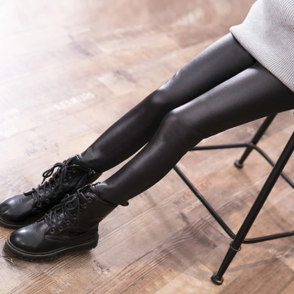 

Kids Thick Faux Leggings Warm Winter Pants Slim Fit Comfortable Girls 140cm Legging Pants for Winter