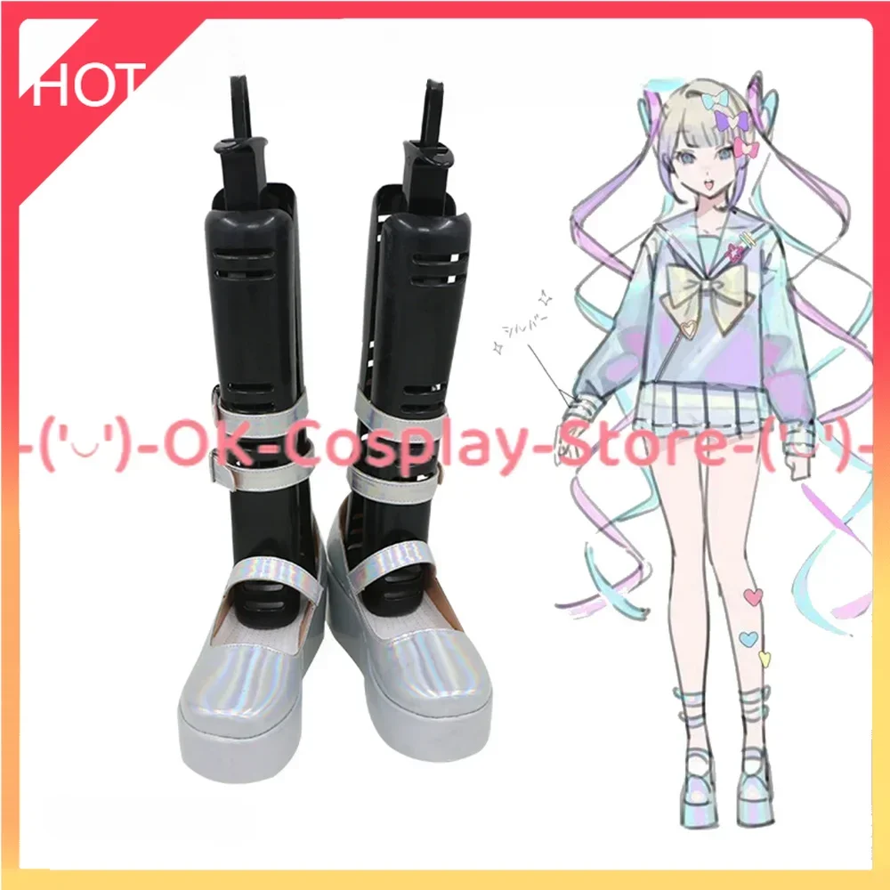 NEEDY GIRL OVERDOSE KAngel Hardcore Ver Cosplay Shoes Boots Game Anime Carnival Party Halloween Chritmas Custom Made