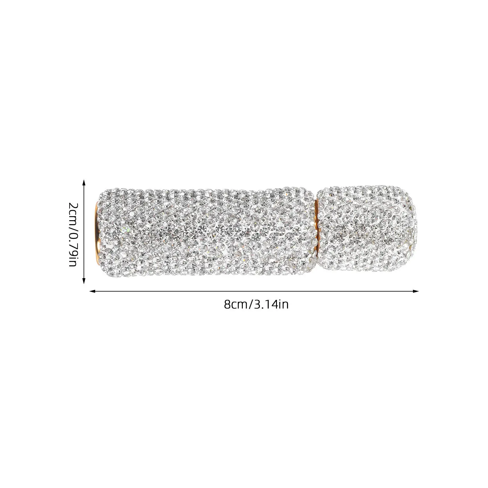Rhinestone Essential Oil Roller Bottle 10ml Refillable UV Resistant Mini Perfume Container for Travel