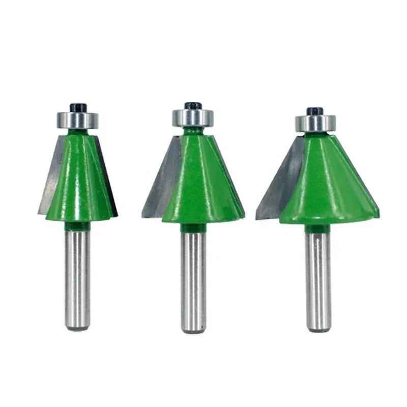 3pcs Set 8mm Shank Chamfer Router Bits 15 22.5 30 Degree Milling Cutter for Wood Woodorking Bit Machine Tools