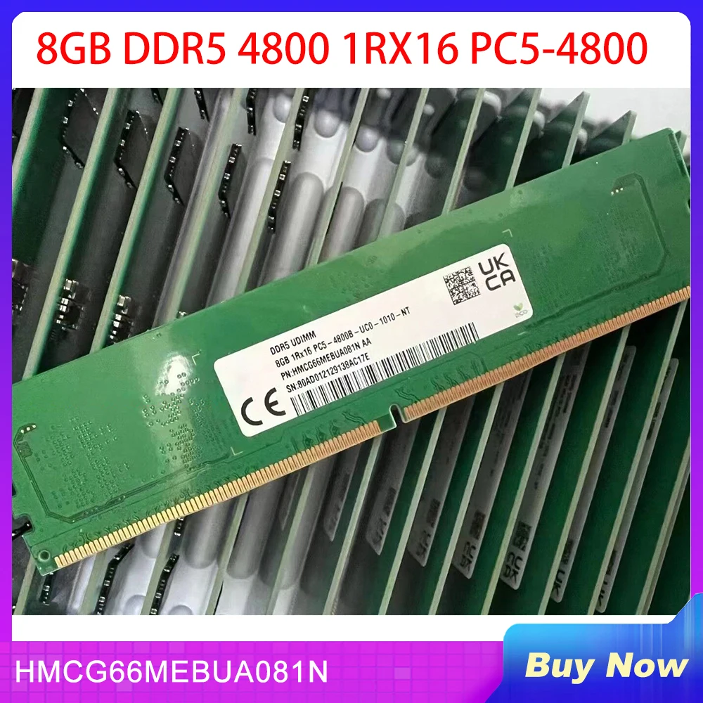 

1 PCS Desktop Memory For 8G 8GB DDR5 4800 1RX16 PC5-4800 HMCG66MEBUA081N