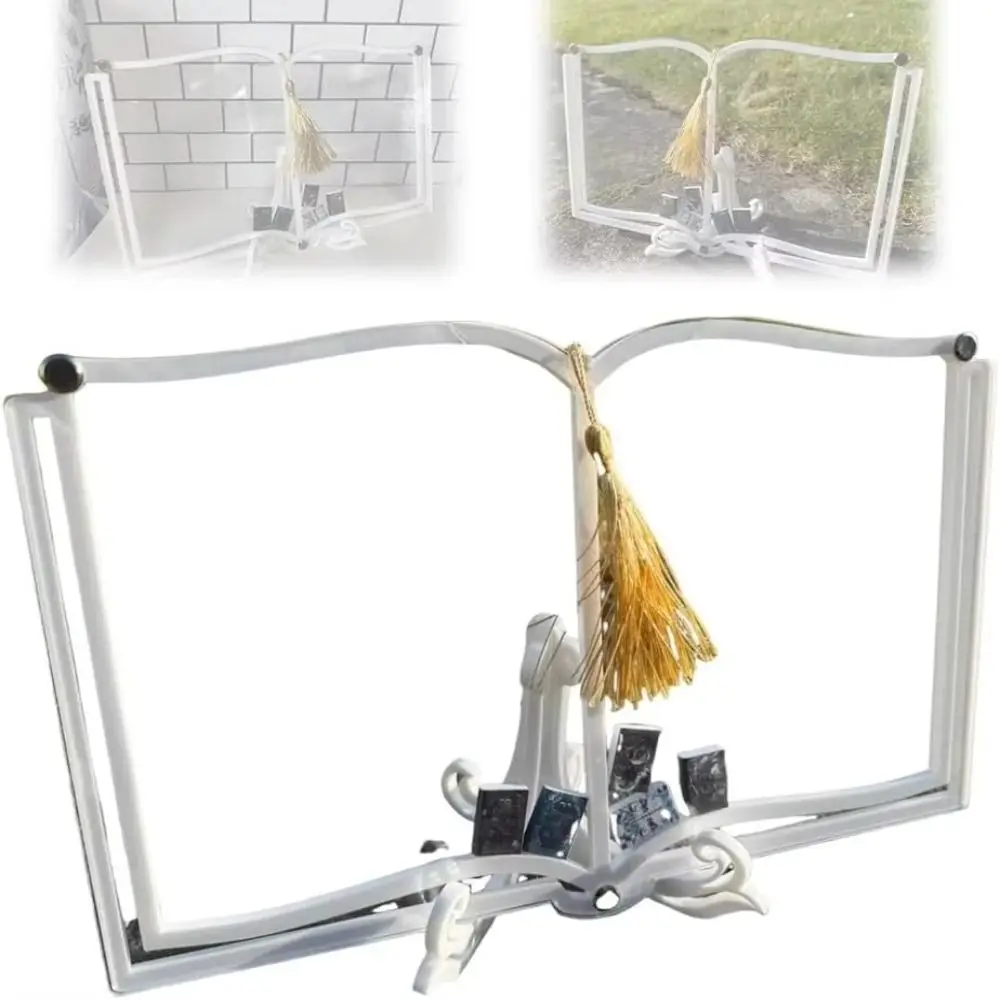 

Creative Acrylic Book Shelf Display Clear Decor Book Stand Practical Black/White Vertical Organization Shelf Office