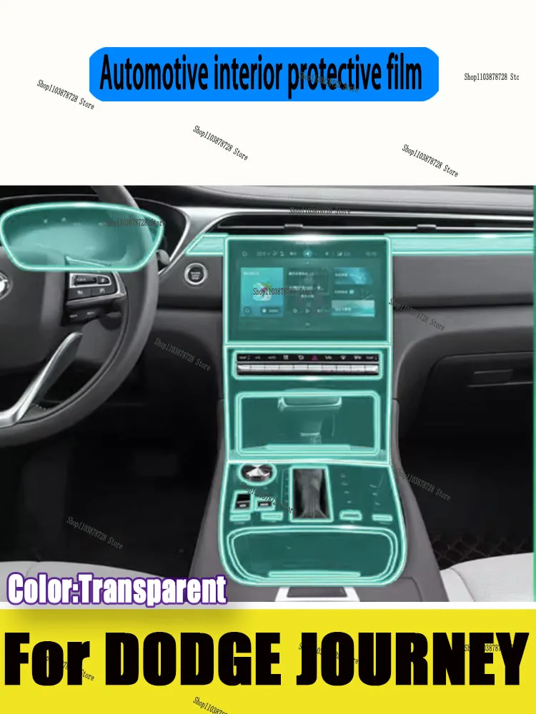 

For DODGE JOURNEY 2022-2024 Panel Navigation Automotive Interior Screen TPU Protective Film Cover Anti-Scratch Sticker