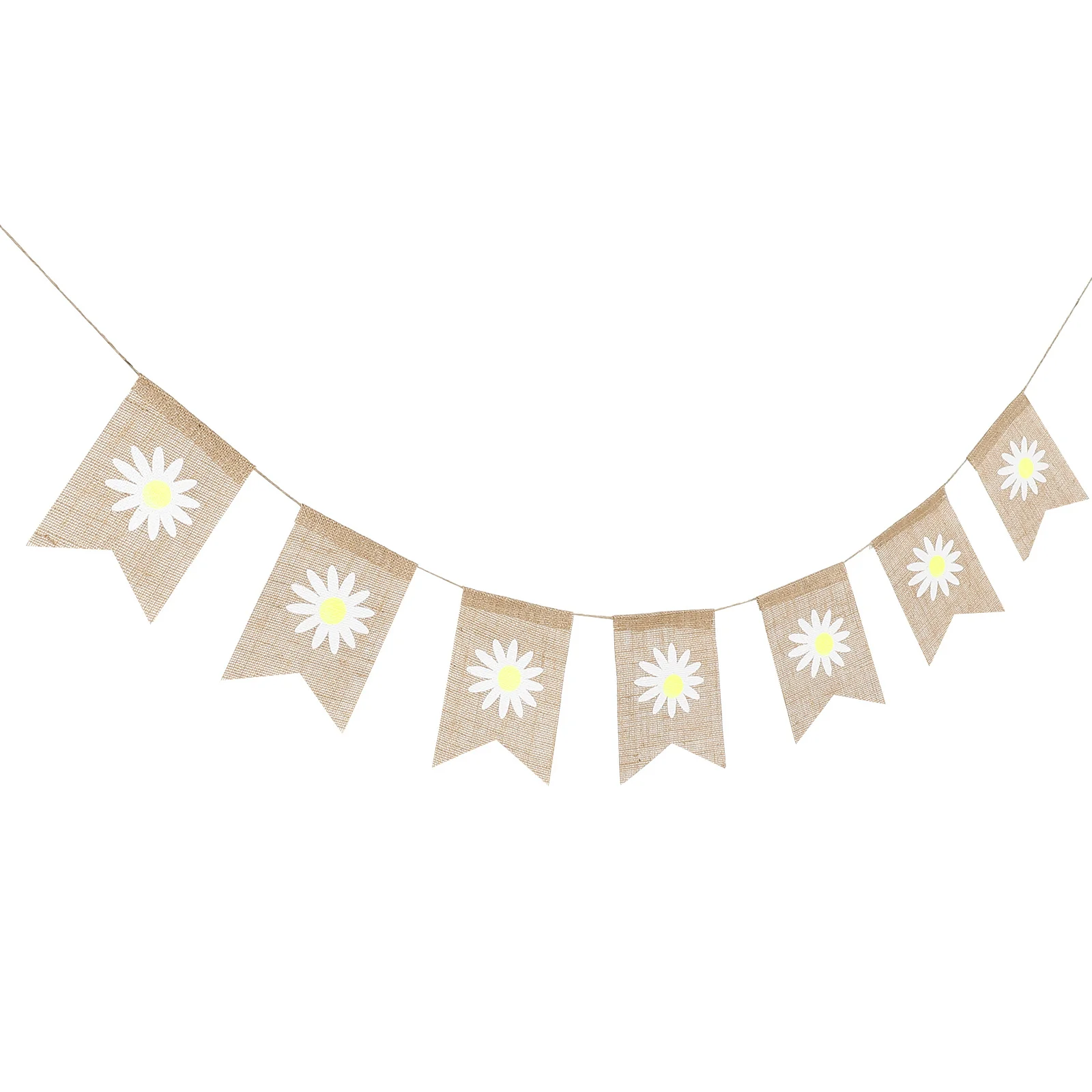

Flower Banner Garland Spring Party Decoration Spring Bunting Retro Bunting Festive Photo Prop Long Use