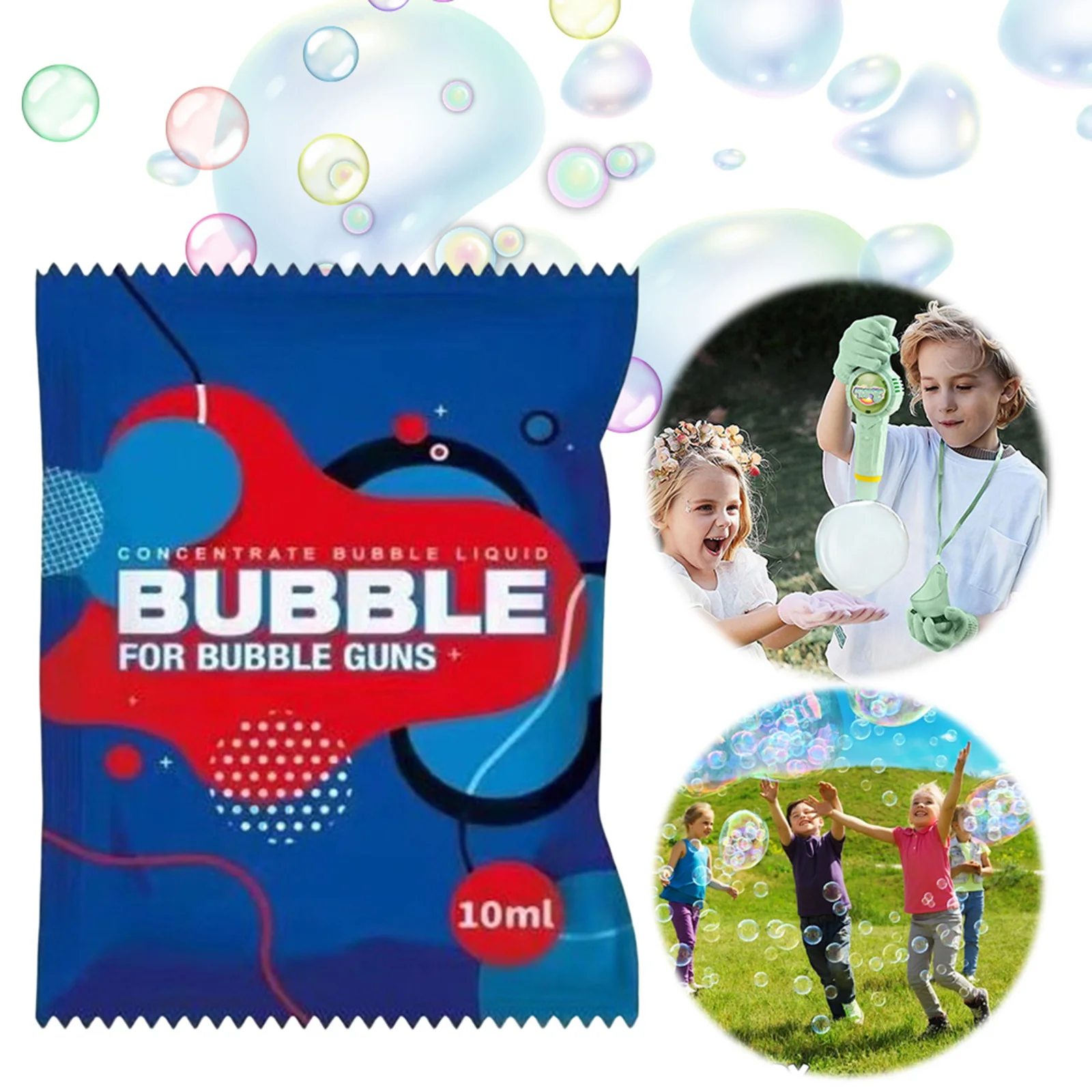 10 Pcs Concentrate Bubbles Liquid for Bubble Guns Wands Machines Bubble Liquid Bubble Concentrate Solution for Kids Boys & Girls
