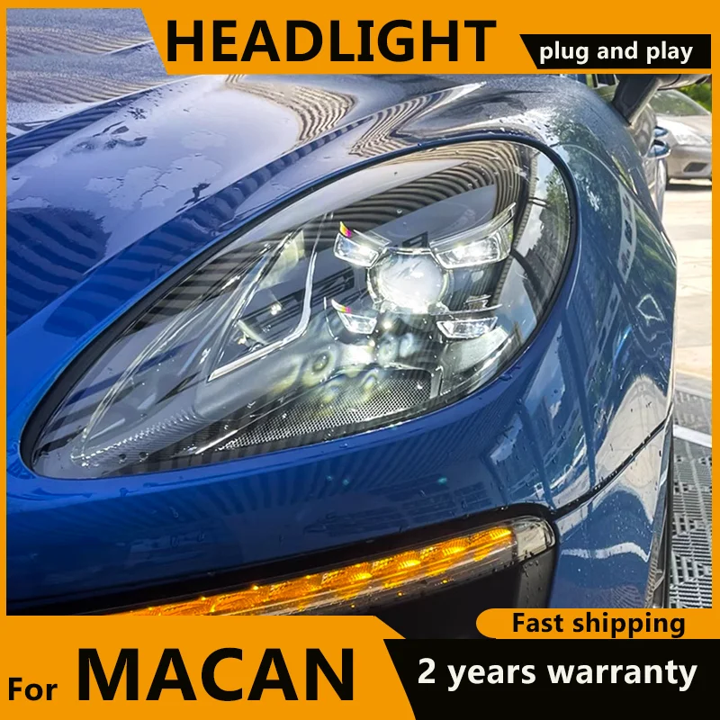 

LED Matrix Headlamps For Porsche Macan Headlights 2014-2023 Macan 95B ALL LED Headlight Projector Lens DRL Head Lamp Accessories