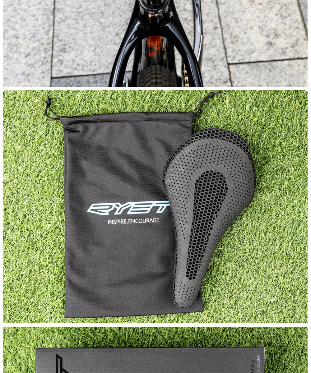 2026 RYET Vollcarbon 3D-Gedruckter Fahrradsattel 205g Hochmodul-Fahrradsitz für MTB Mountainbike-Sitz 145mm Polster – Detail 20