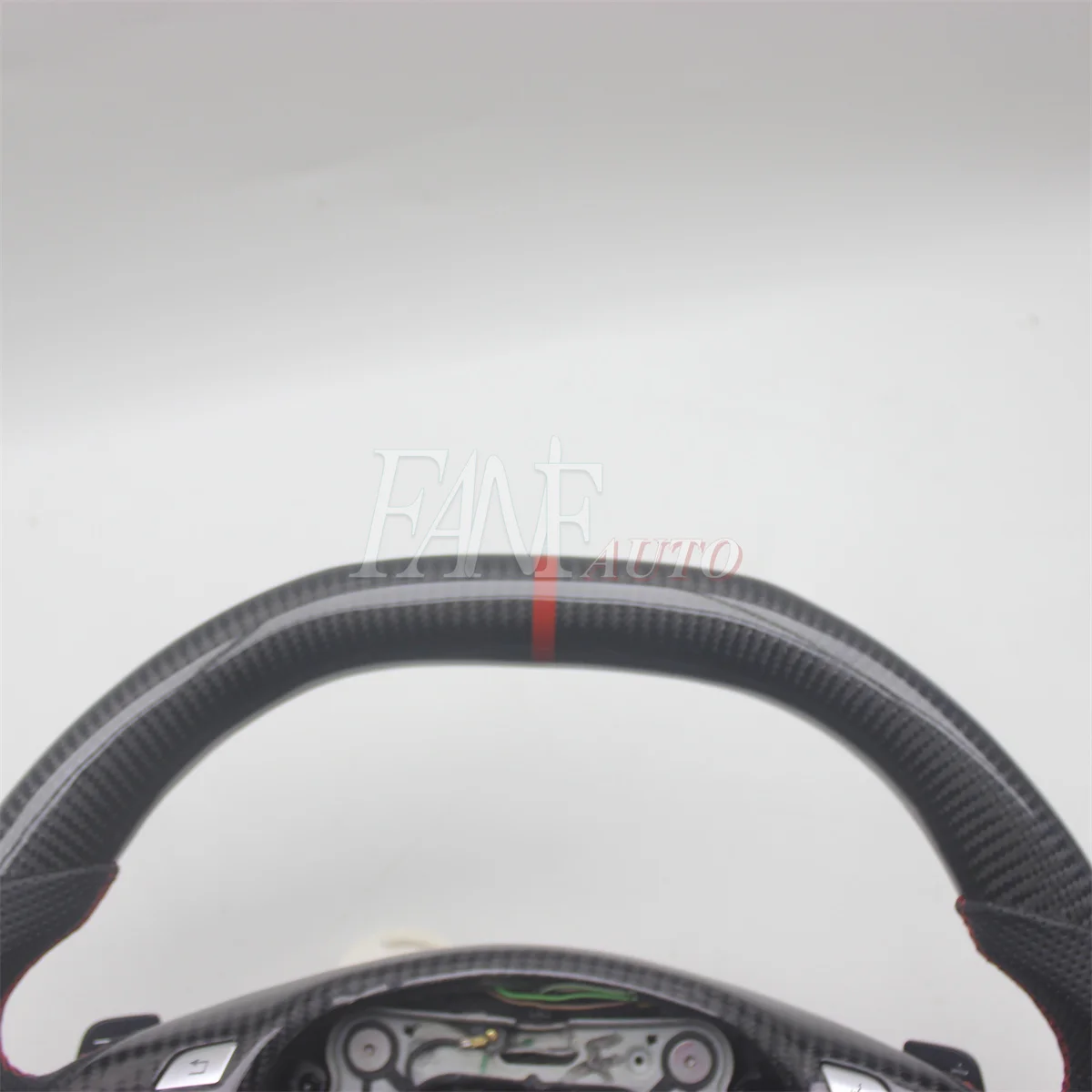 Replacement Real Carbon Fiber Steering Wheel with Leather for Mercedes-Benz W176 W204 W205 W213 CLA GLC GLE450 C63