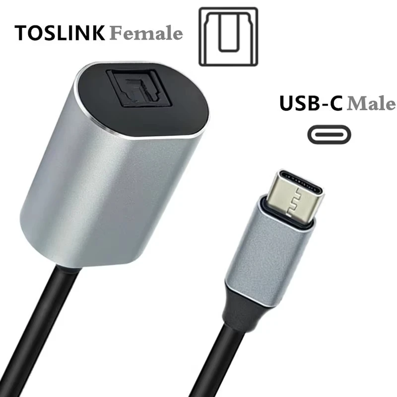 

Алюминиевый корпус, 20 см, разъем USB-C «папа» — «мама» TOSLINK, стерео SPDIF PCM, поддерживает аудиовыход USB-C