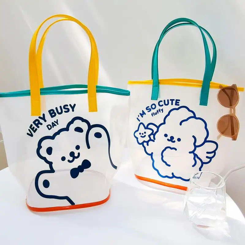 portable-waterproof-transparent-jelly-handbag-beach-bag-for-men-and-women-swimsuit-storage-bag-convenient-carry-on-tote-bag